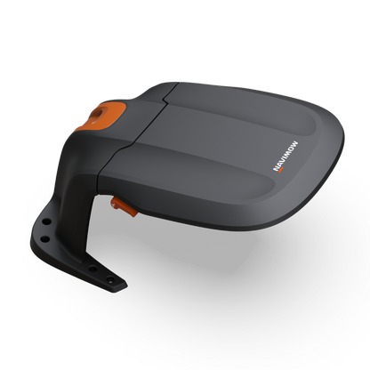 Navimow Garage robot lawn mower is a protective outdoor shelter.