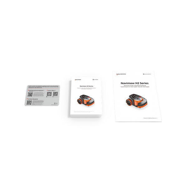 Navimow H2 robot lawn mower manuals and quick start guide.