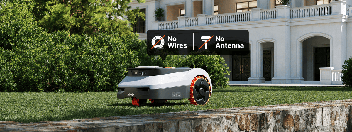 Segway Navimow i110N AWD robot lawn mower on green grass
