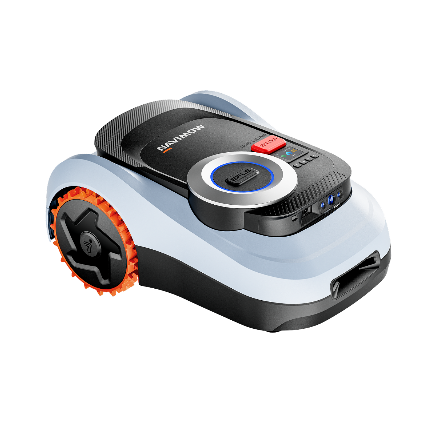 Navimow i110E robot lawn mower on a plain white background.